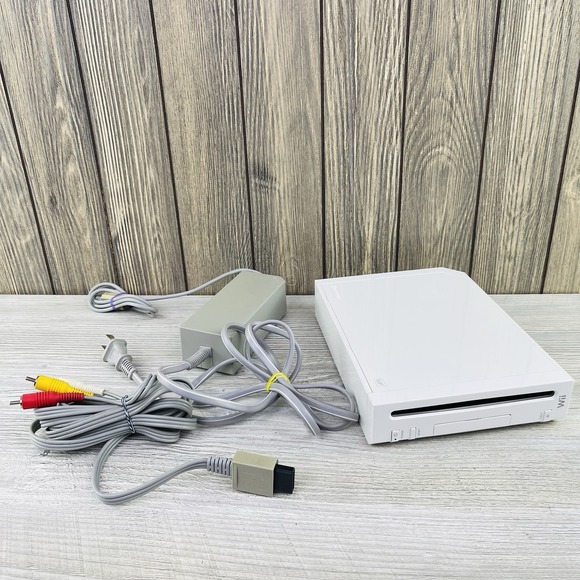 Nintendo Wii RVL-001 with Cables & Power Adapter NO Controllers Tested Working - Picture 3 of 16